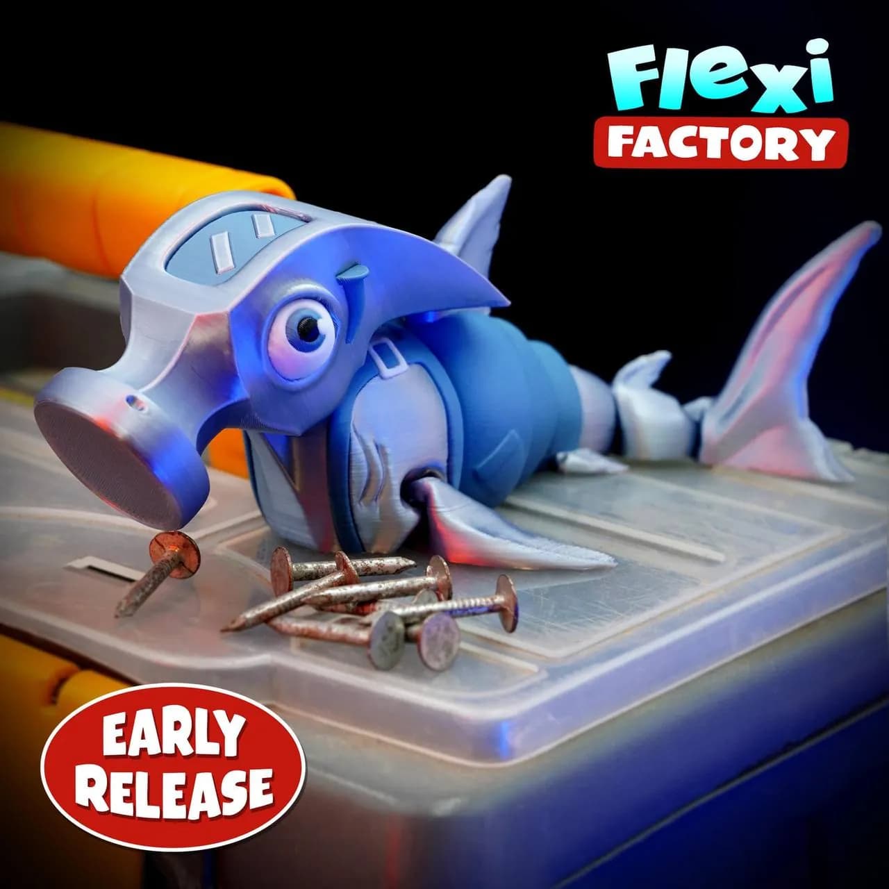 STL - Dragón Rex Flexi render 2