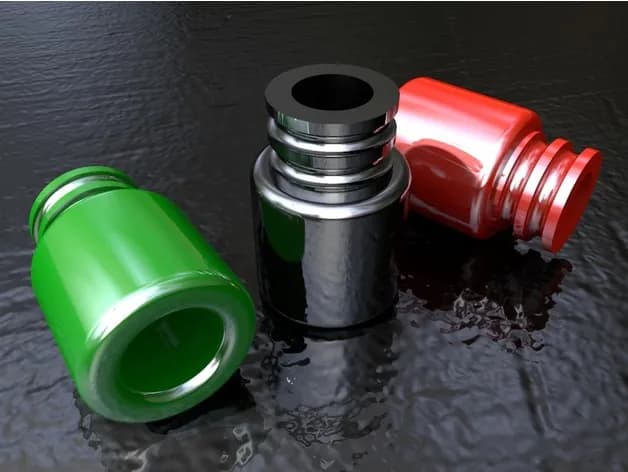 STL - Drip Tip de vapeo render 5