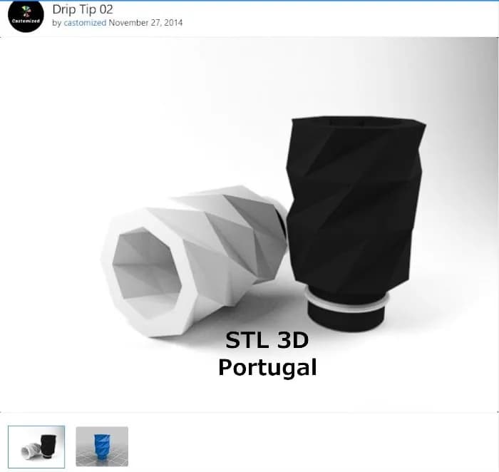 STL - Drip Tip Geométrico 02