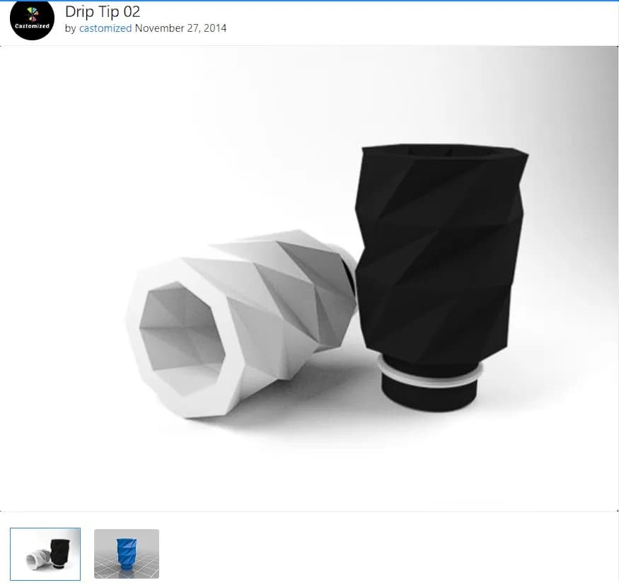 STL - Drip Tip Geométrico 02 render 2