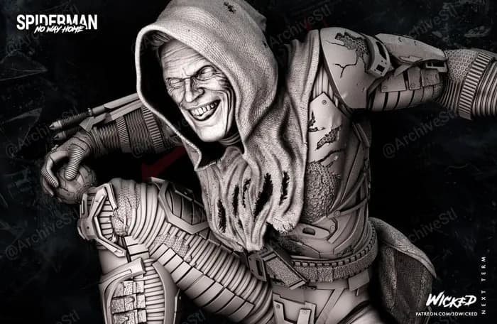 STL - Duende Verde de Spider Man render 5