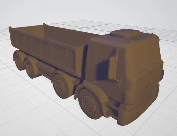 STL - dump truck iveco