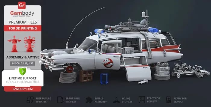 STL - ecto1 fdm rar render 3