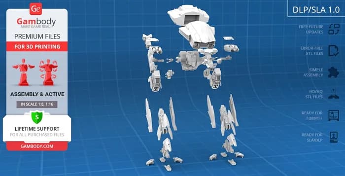 STL - ed 209 robocop 2014 gambody