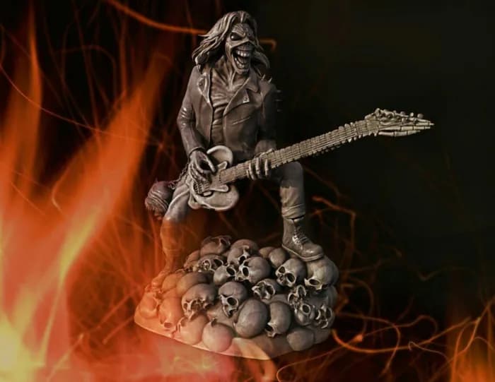 STL - eddie na guitarra (iron maiden)