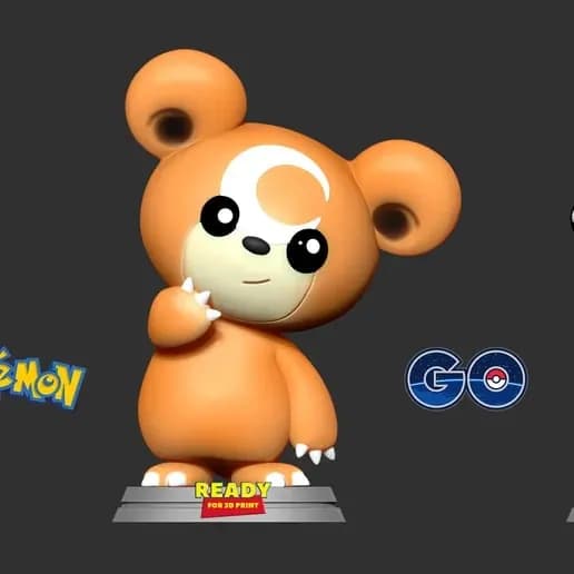 STL - eddiursa pokemon fanart