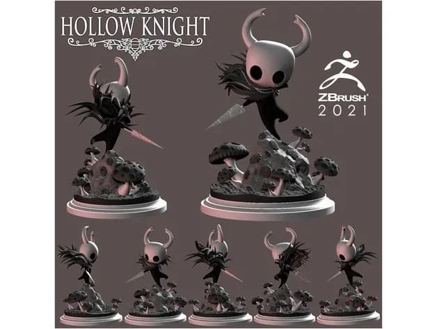 STL - El Caballero del Hollow Knight render 4