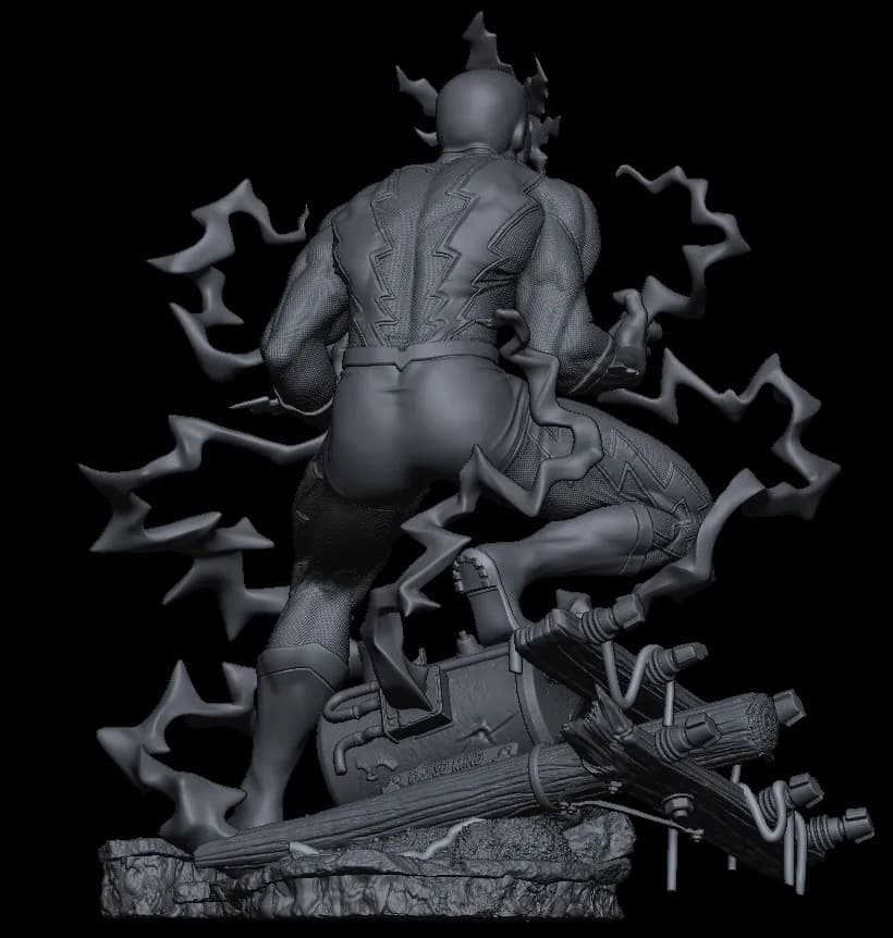 STL - Electro figura articulada render 5