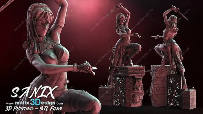 STL - Elektra Natchios Ninja