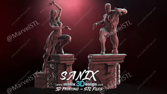 STL - Elektra y Daredevil