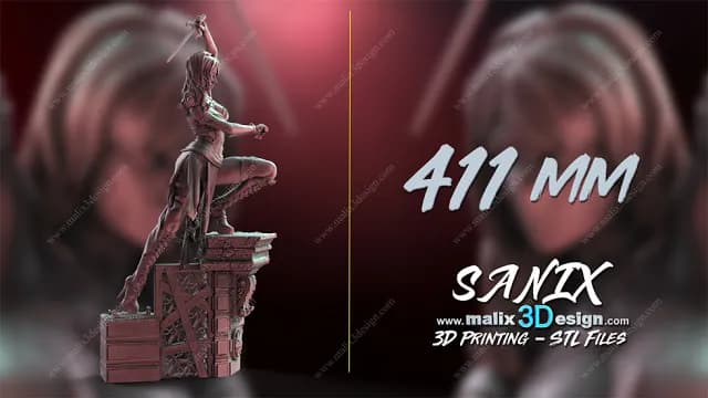 STL - Elektra y Daredevil render 4