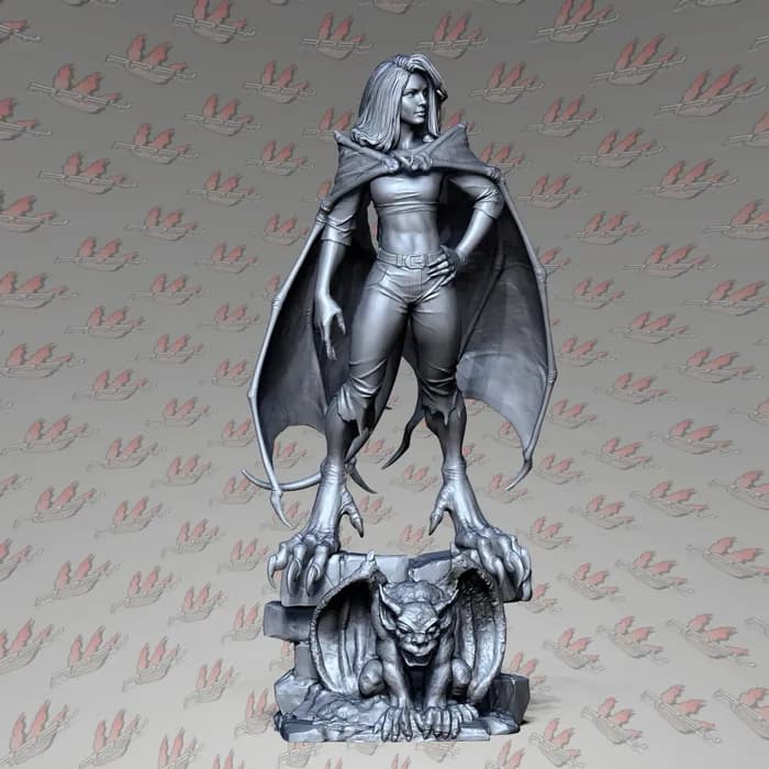 STL - Elisa Maza figura de fantasía render 2