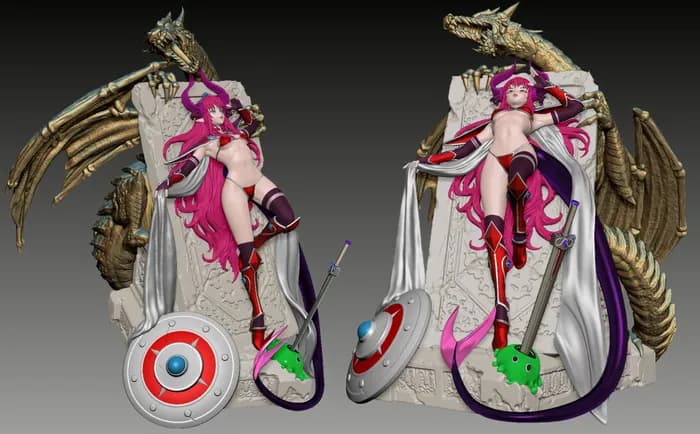 STL - Elizabeth Bathory render 2