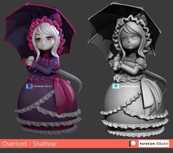 STL - ellaart shalltear overlord (2)