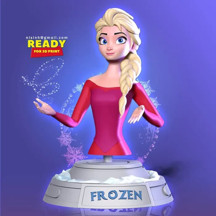 STL - elsa bust