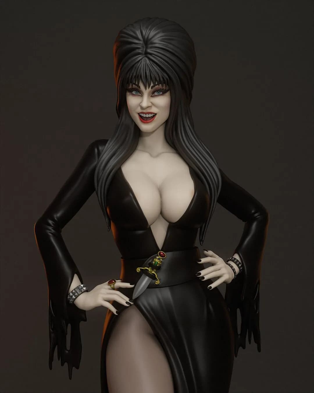 STL - Elvira, Mistress of the Dark render 3