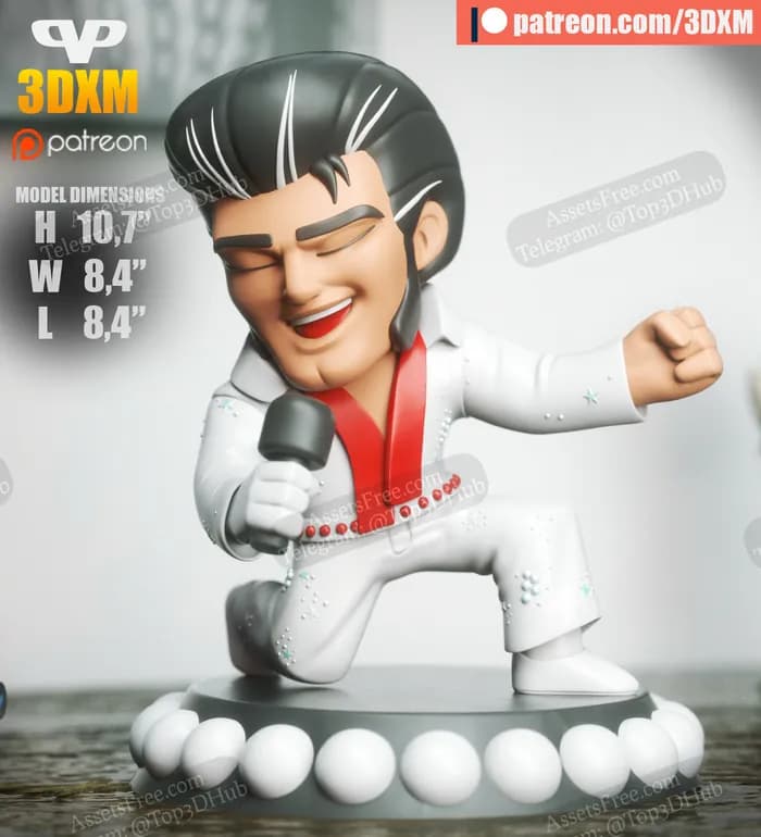 STL - elvis chibi
