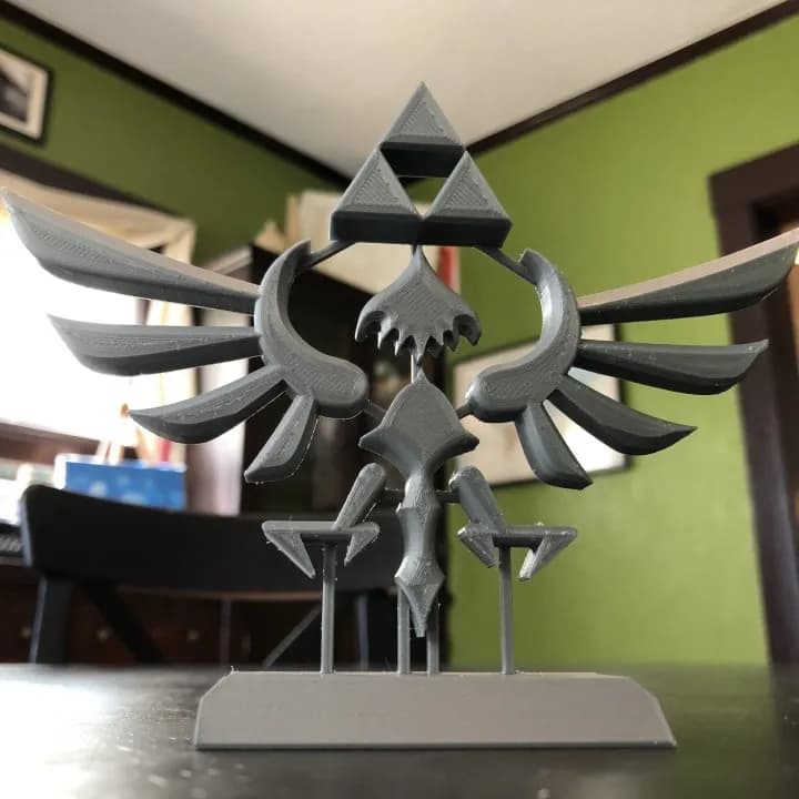 STL - Emblema de la Trifuerza de Zelda