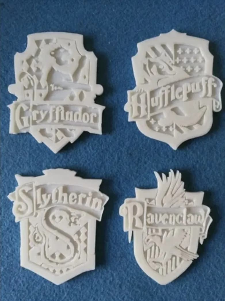 STL - Emblemas de casas de Harry Potter render 2