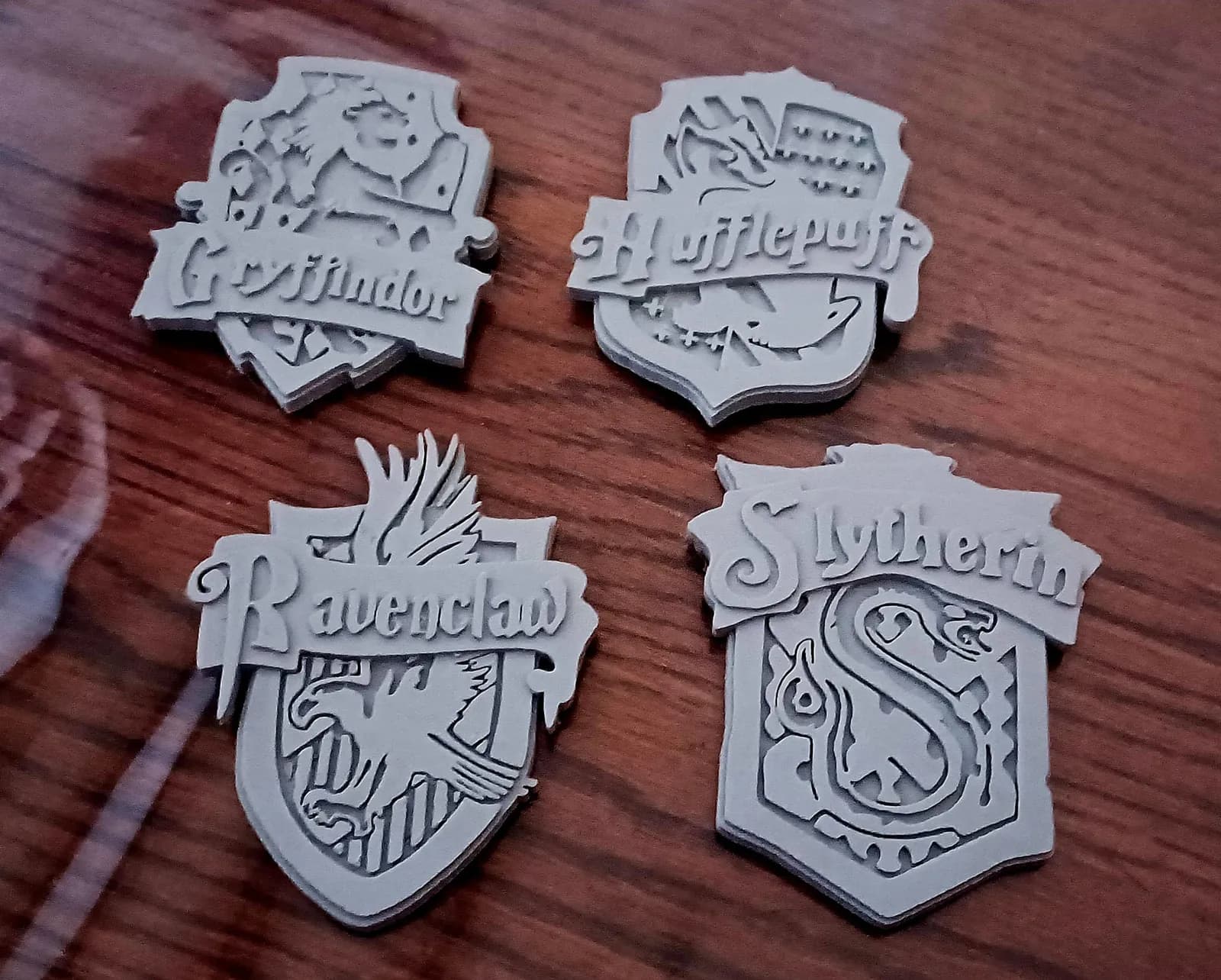 STL - Emblemas de casas de Harry Potter render 3