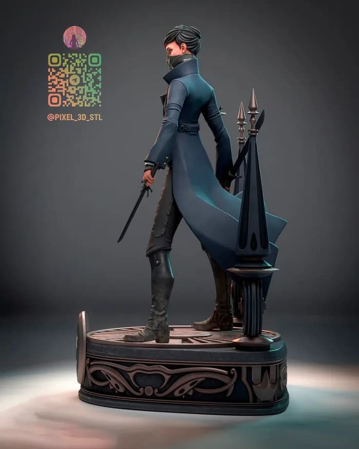 STL - Emily Kaldwin de Dishonored render 4