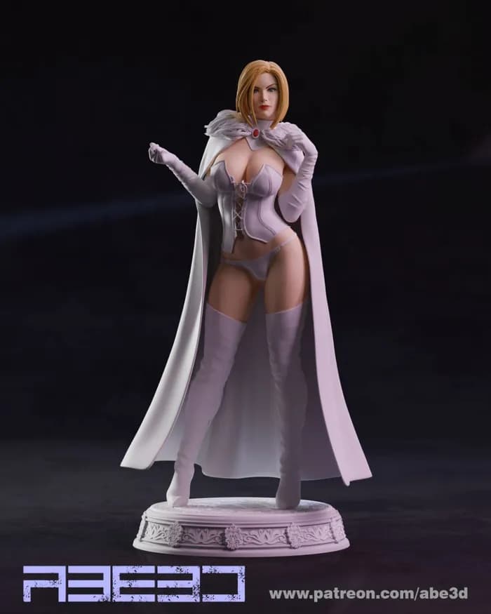 STL - Emma Frost Figura 3 render 2