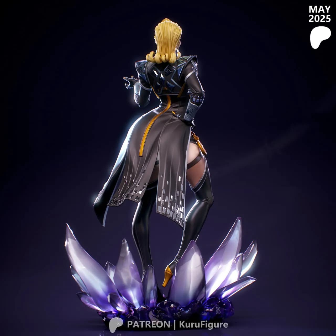 STL - Emma Frost figura 4 render 4