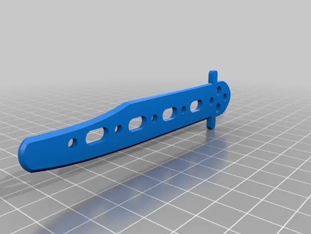 STL - Entrenador de mariposa cuchillo render 4