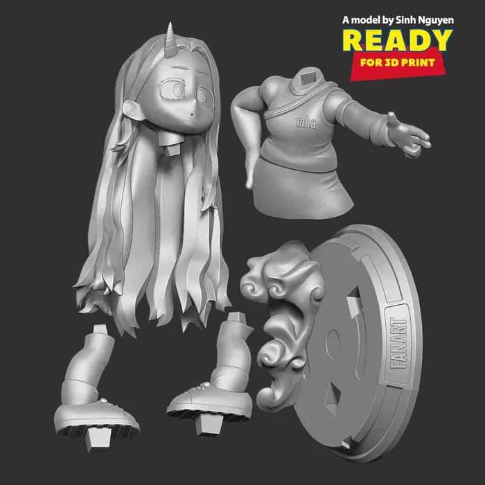 STL - eri chibi render 3