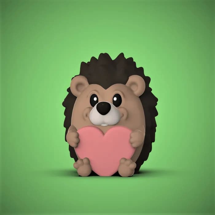 STL - Erizo con Corazón