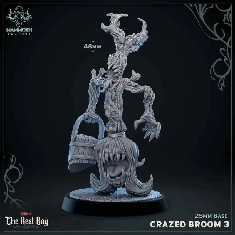 STL - Escoba enloquecida figura 1 render 3