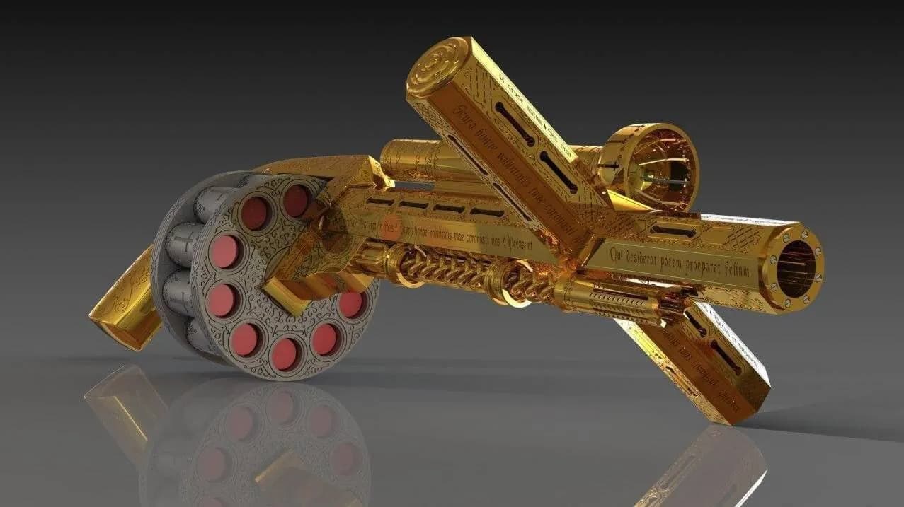 STL - Escopeta dorada "Holy Shotgun"