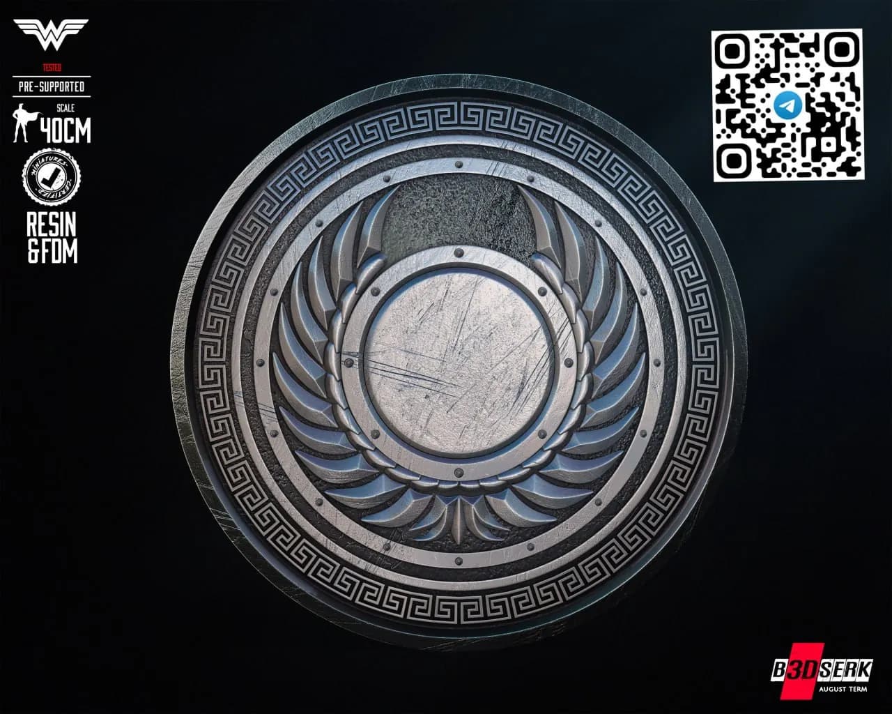 STL - Escudo de Wonder Woman