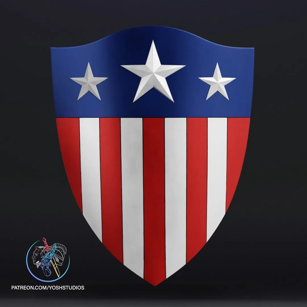 STL - Escudo del Capitán América WW2