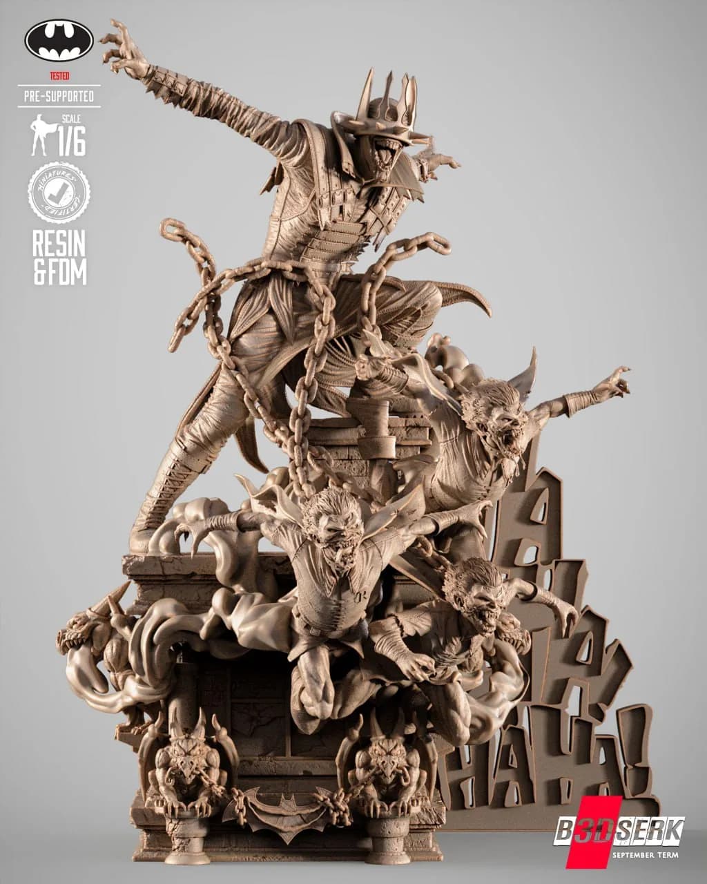 STL - Escultura de Batman que Ríe