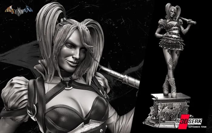 STL - Escultura de Harley Quinn render 3