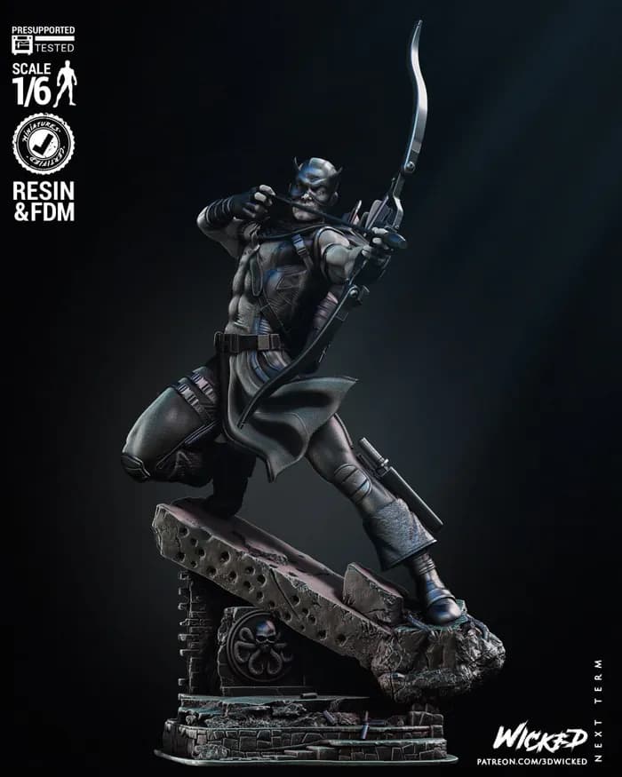 STL - Escultura de Hawkeye de Wicked