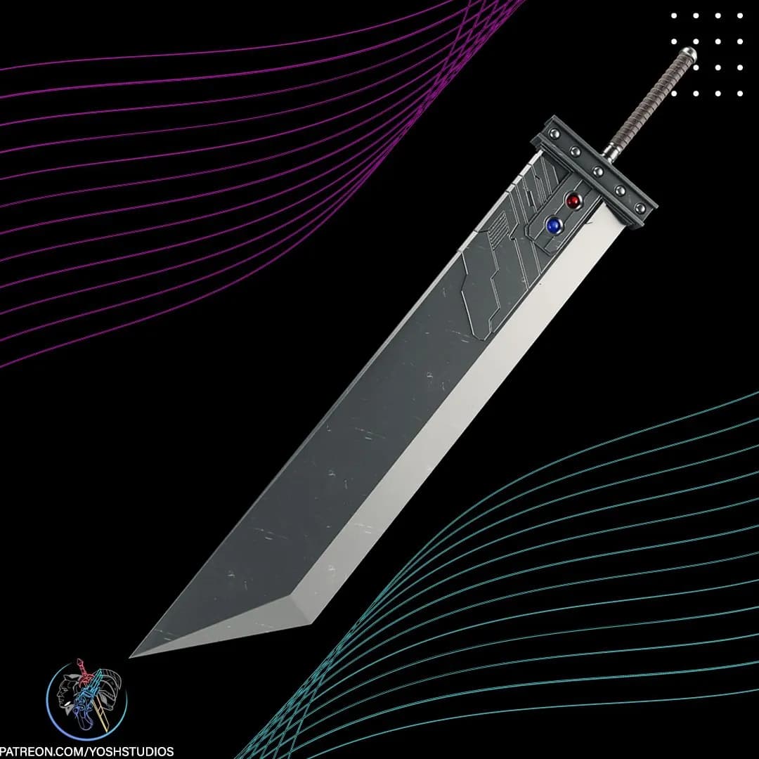 STL - Espada Buster de Cloud Strife
