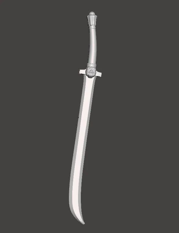 STL - Espada de Conan render 2