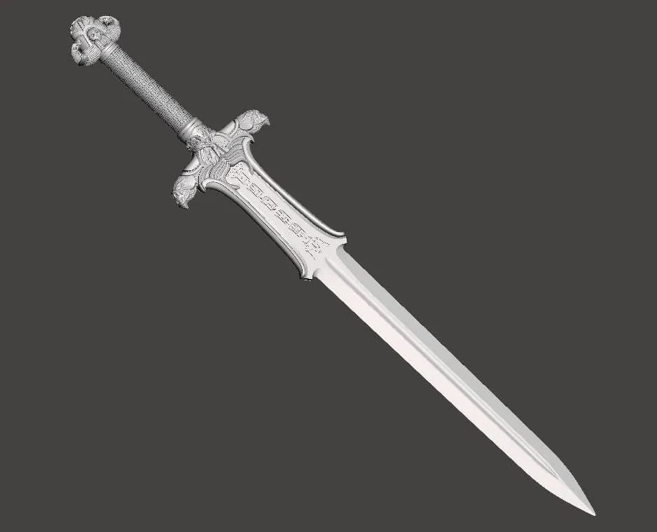 STL - Espada de Conan render 3