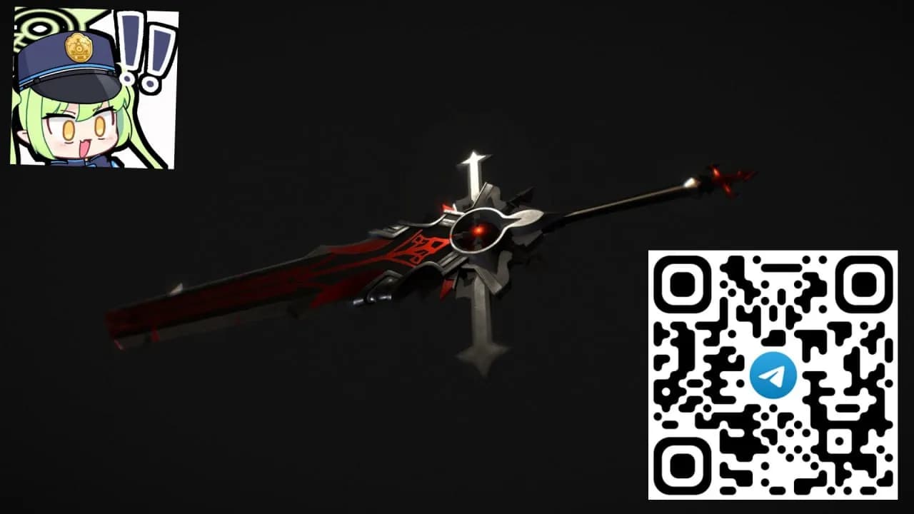 STL - Espada de Genshin Impact
