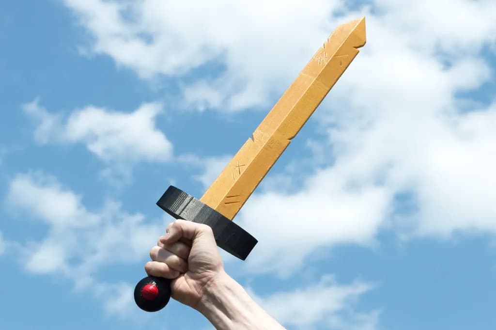 STL - Espada de Madera Rústica