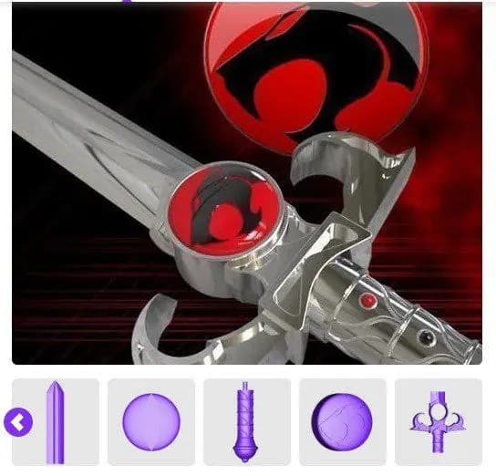 STL - Espada del Augurio de Thundercats