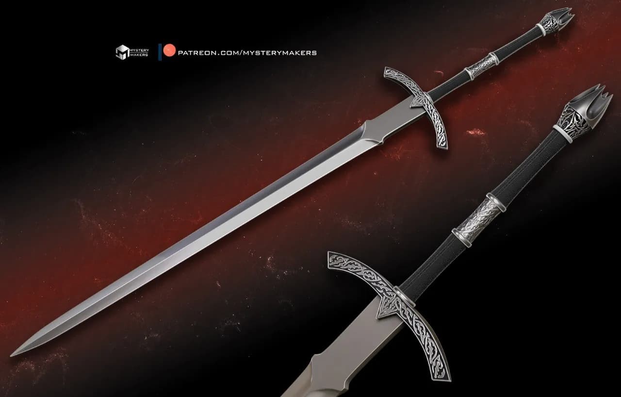 STL - Espada del Rey Brujo de Angmar