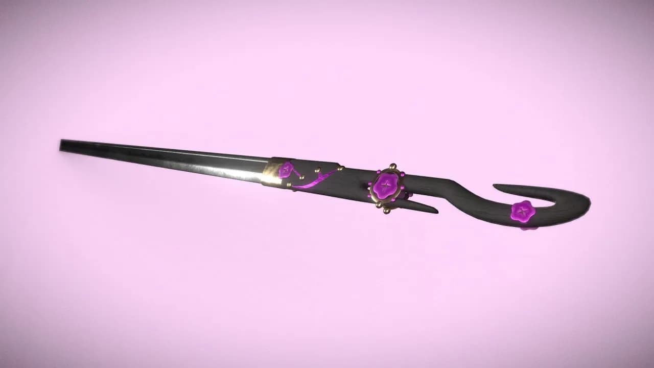 STL - Espada detallada estilo anime