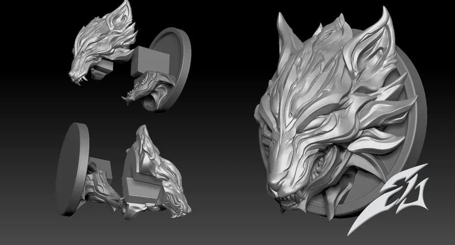 STL - Espada Fenrir de Cloud render 2