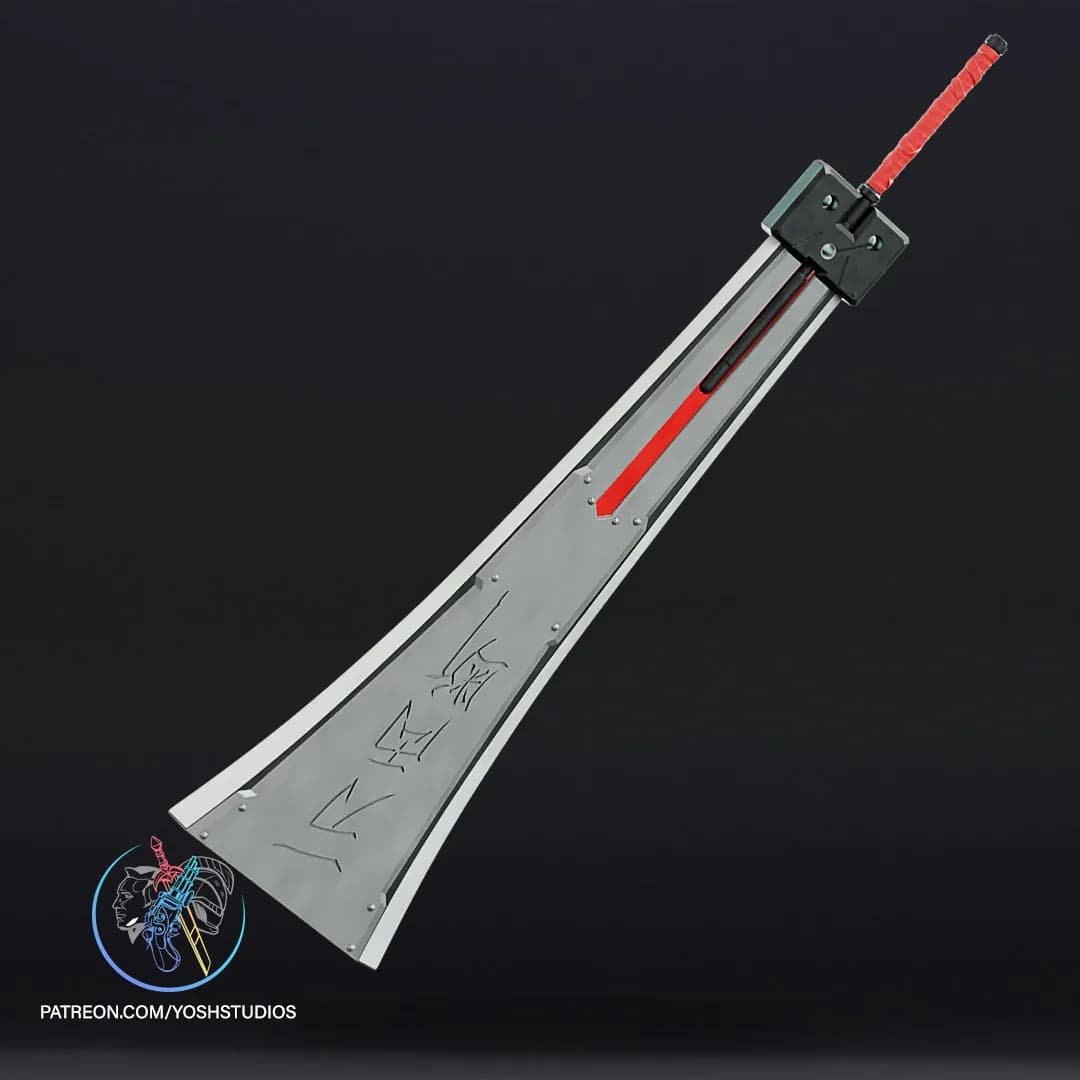 STL - Espada Hardedge de Cloud Strife