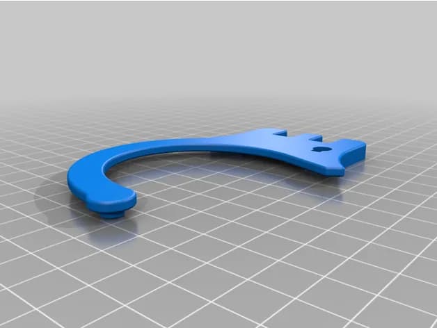 STL - esposas dobles con llave render 5