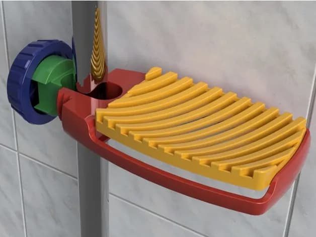 STL - Estante modular para ducha render 2
