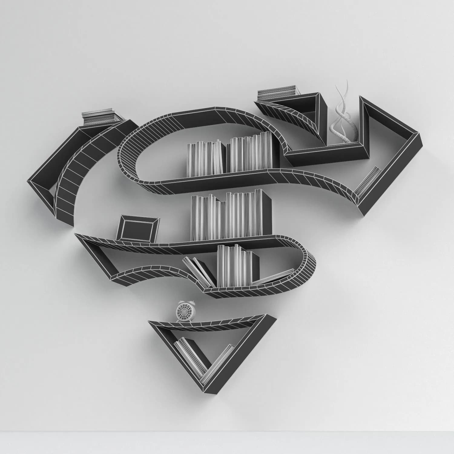 STL - Estantería Superman